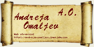 Andreja Omaljev vizit kartica